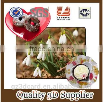 2015 Factory Supply Creative Lenticular PP/PET 3D Table Mat With Four Color Printing photo-2