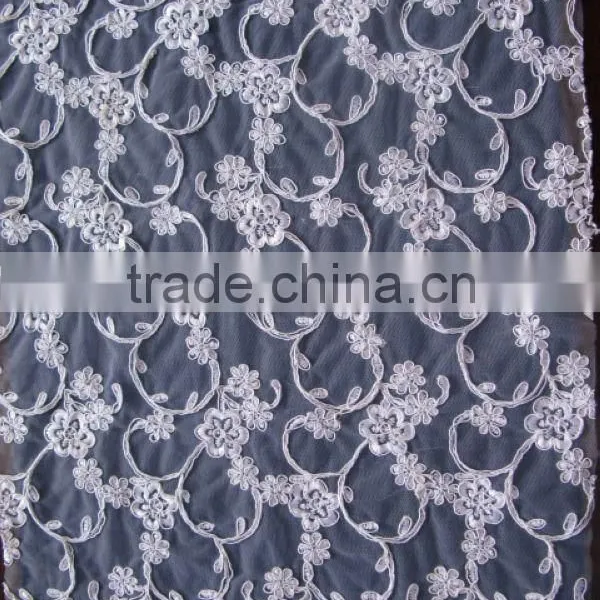 Embroidered Tulle LACE FABRIC