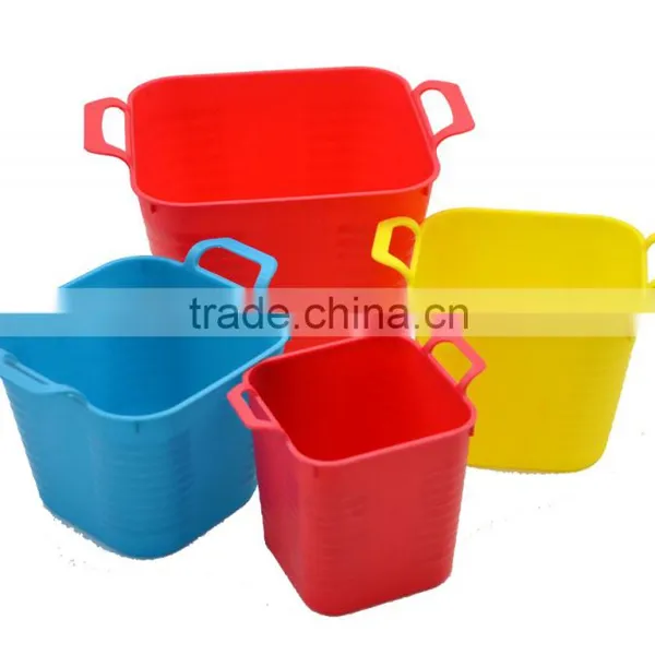 Square Flexible Plastic Desktop Tidy Office Kitchen Storage Basket Bin Box Mould. photo-4
