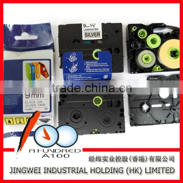 9mm Tape Cartridge for Compatible Brother P-touch Label Printer Black on White TZe-221 photo-2