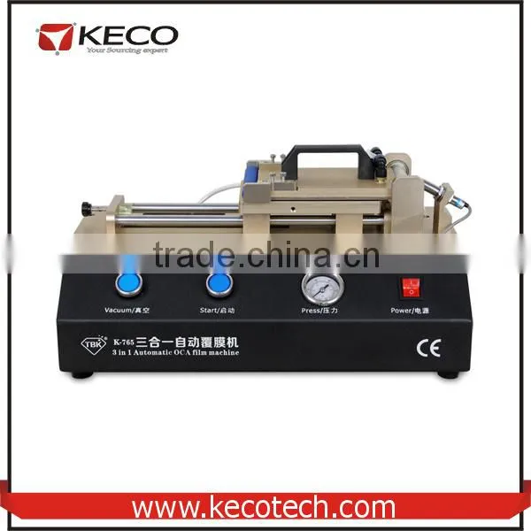 2016 New 3 in 1 Automatic OCA Film Laminate Machine Built-in Vacuum Pump, Built-in Air Compressor photo-2
