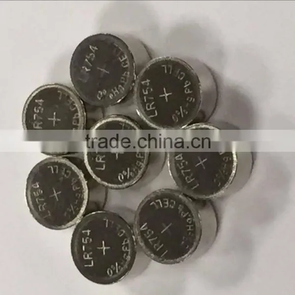 0% Hg, Pb AG5 LR754 1.5v Alkaline Button Cell Battery Ag1 Ag3 Ag5 Ag4 Ag10 Ag12 Ag13 Batteries photo-2