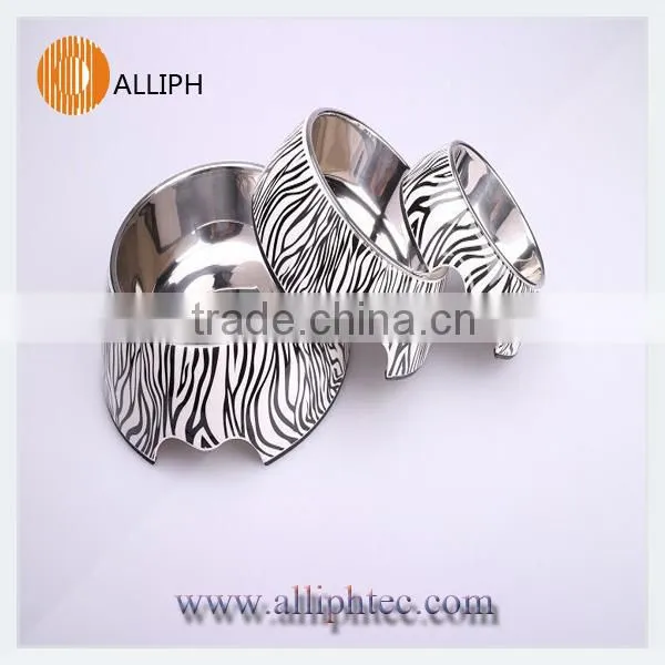 Zebra Pattern Bowl Dog and Cat Food Bowl Pet Feeder photo-2