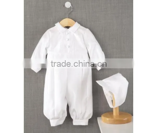 New Arrival Customed Newborn Baby Pure White With Hat Romper photo-2