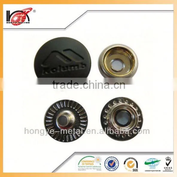 24 Line Ring Snap Black Shank Button For Jeans Buttons photo-6