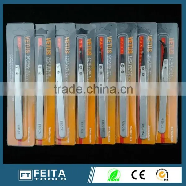 Hand Tools Stainless Steel Tweezers/ ESD Replaceable Tip Heat Resistant Tweezers photo-5