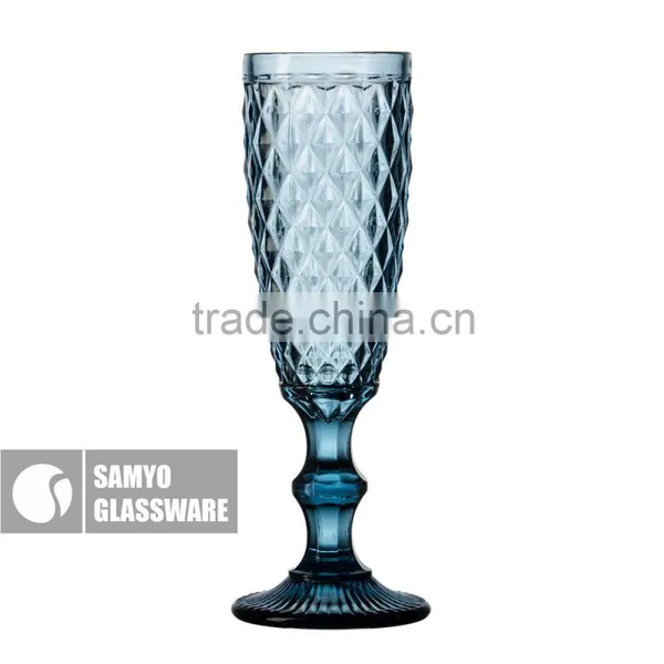 SAMYO Handmade Multipurpose Pressed Glass Pattern With Bule Color photo-3