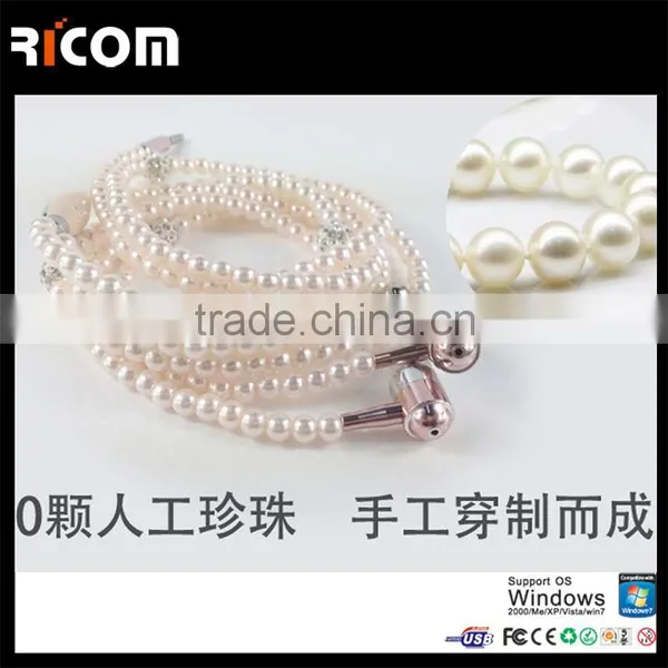 Unique Design Jewelry Necklace Earphone for Gift,promotion and Retail---EO3007 photo-4