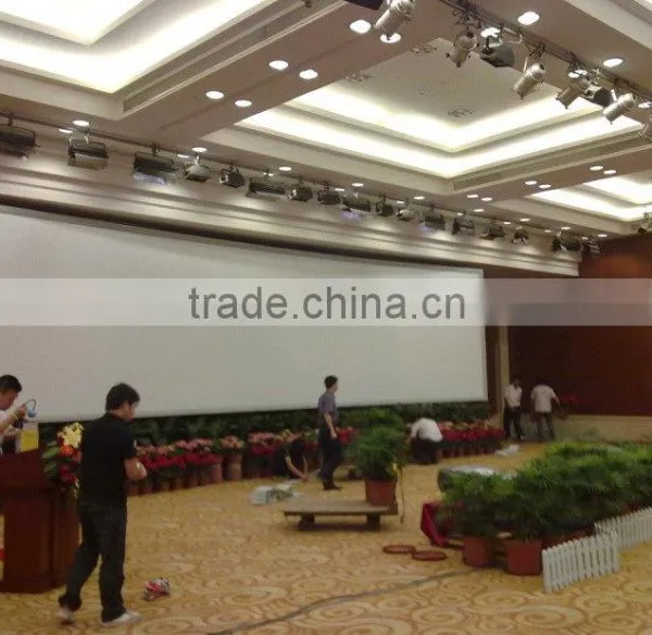 16:9 76" Flexible White Curved Fixed Frame Projection Screen photo-4
