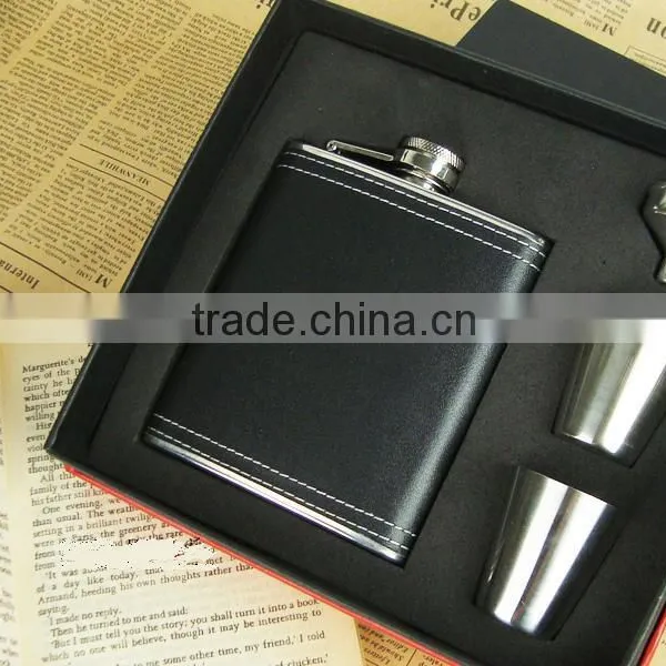 Fine Stainless Steel Hip Flask Suit photo-4