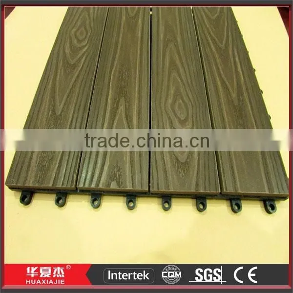 Decorative Wood Plastic Composite Decking Tiles photo-3