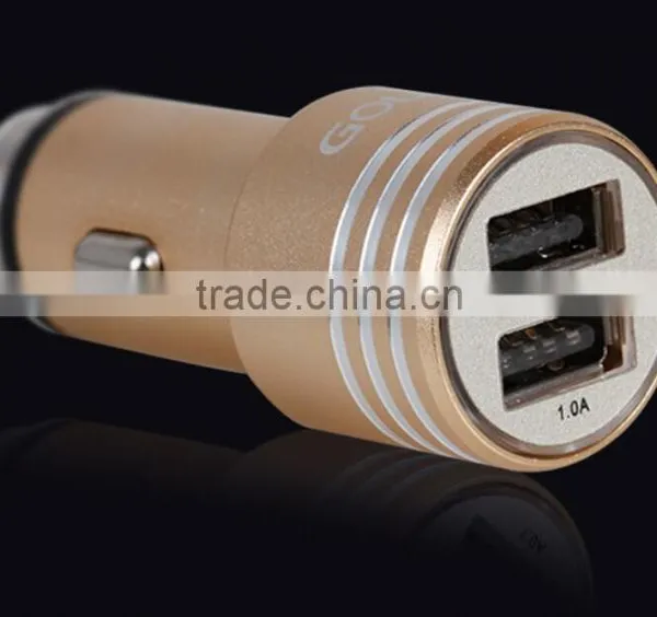 Metal Quick Charge 2.0 Car Mobile Charger Dual USB Output Quick Charge USB For Tablets ,mobile Phone photo-2