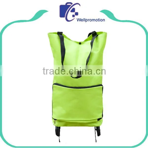 Polyester Reusable Shopping Folding Trolley Bag Supermarket photo-4