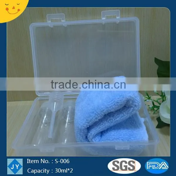 5pcs Travel Bottle Set/airline Approved Travel Bottles Set/ Plastic Travel Cosmetic Bottle Set