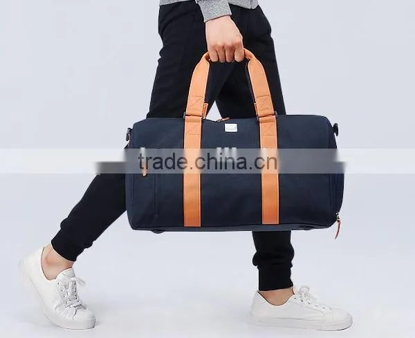 2016 OEM Men Vintage Quilted Travel Messenger Shoulder Crossbody Sport School Big Bag photo-2