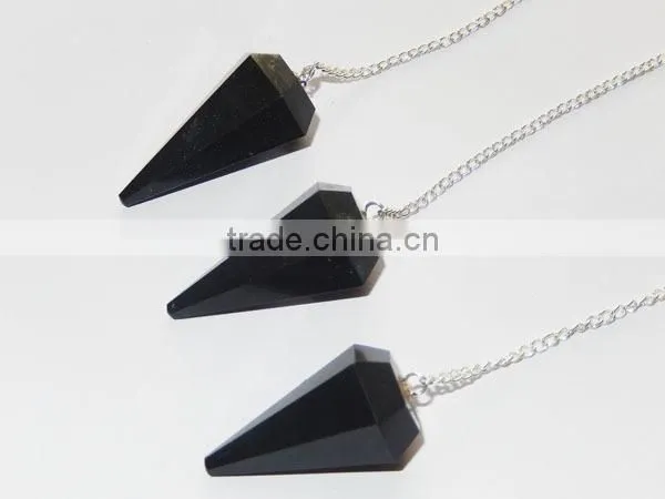 Wholesale Gemstone Pendulums Healing Pendulum Facetted Pendulum Dowsing Pendulum photo-2