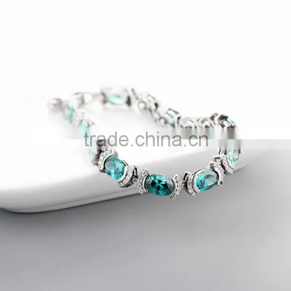 2016 Wholesale Latest Design 925 Silver Lovans Jewelry Stone Bracelet photo-2