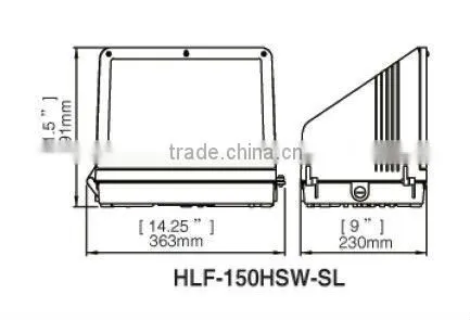 US Designed 5 Years Warranty 90W Cut off DLC Certified LED Wallpack Extreior Lighting photo-2