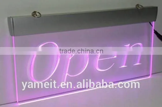 OEM/ODM Hanging Edge Lit Acrylic Led Sign Manufacturer