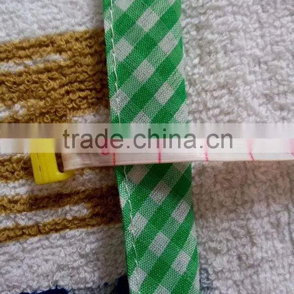 Green Check Border Terry Cotton Towel With Pigment Printing Waist Apron photo-3