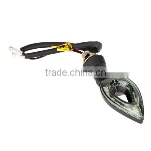 4pcs 12 SMD LED Mini Motorcycle Motorbike Turn Signal Indicators Amber Light + DOP-3X Flasher Relay photo-4