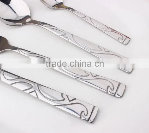 Embossed Stainless Steel Cutlery Set 24 Pieces(KX-S152) photo-5