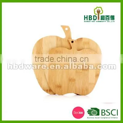 Cute Apple Shape Bamboo Wooden Cutting Board photo-2