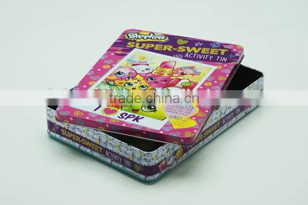 Colorful Postcard Tin Box Made in China photo-3