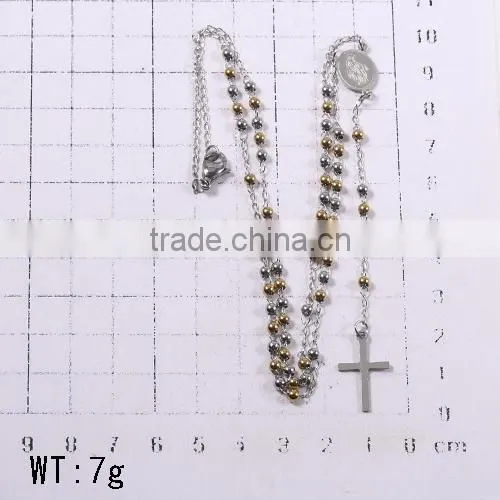 High-grade Fashion Accessories Christmas Discount Dither Beads Thin Long Chain Necklace photo-2