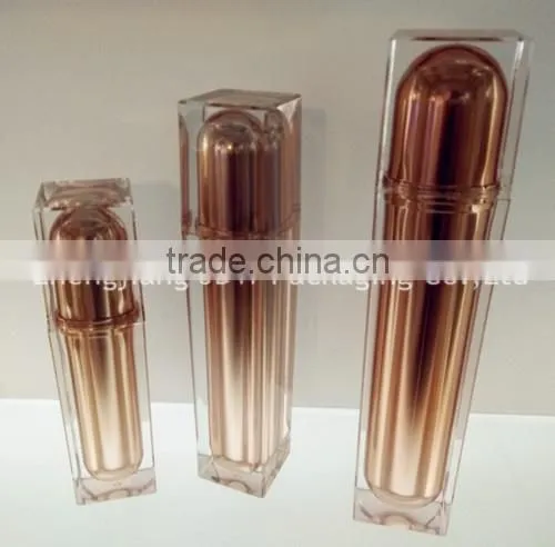 15/30/50/100ml Square Tall and Slender Crystal Acrylic Lotion Bottle, Skin Care Lotion Bottle JS-I04