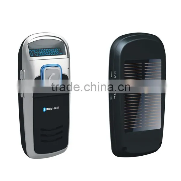 Bluetooth Car Kit With Solar Power Bluetooth FM Transmitter photo-4