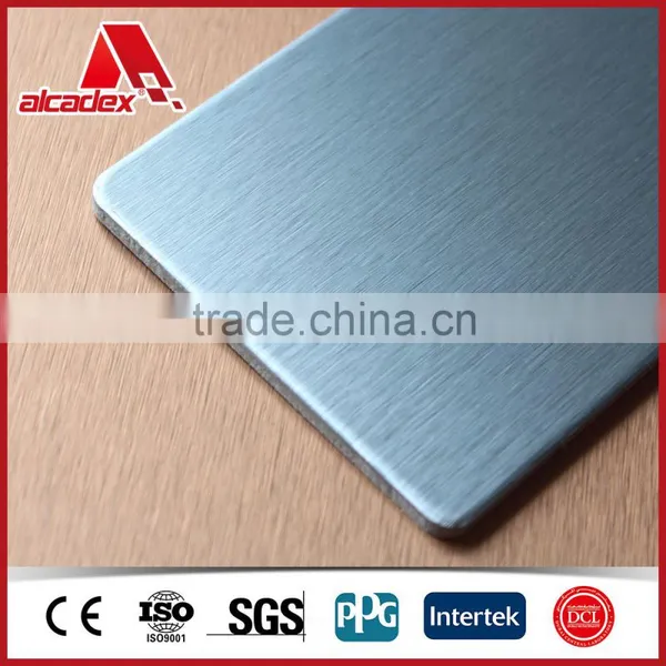 Brushed Finished Aluminium Composite Panel for Modern Style Indoor Decoration photo-2