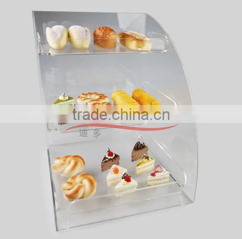 Acrylic Bakery Showcase/3 Tier Acrylic Food Display/acrylic Bakery Display Case
