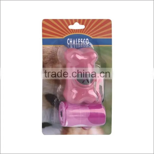 Plastic Dog Dispenser +2rolls Waste Bags Pet Garbage Bags With Case
