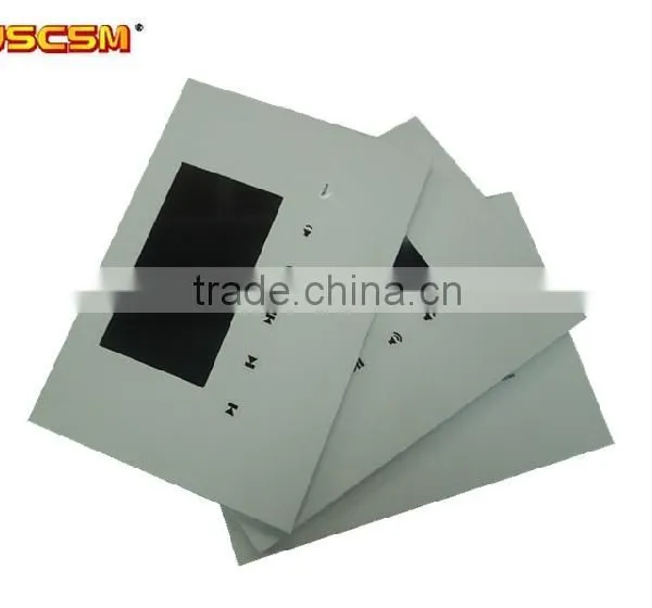Hot 10 Inch Chrome Paper uv Printing Lcd Video Greeting Card Digital Business Card Video Brochure for Advertising photo-3