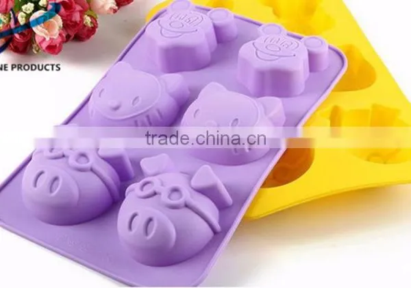Food Grade Animal Pig Shaped Cake Mold Silicone photo-4