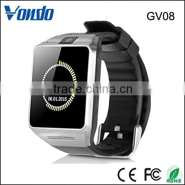Bluetooth 4.0 Watch Phone Smart Watch Wrist With Camera Touch Screen Smart Watch For HTC Samsung Galaxy S4/S5/S6 photo-3