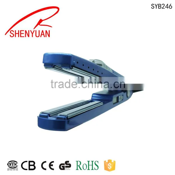 Barber Shop Equipment Synthetic Hair 100-240V Mini Hair Straightener Ceramic 0.5inch Flat Iron Hairdressing on Brazil Market photo-2