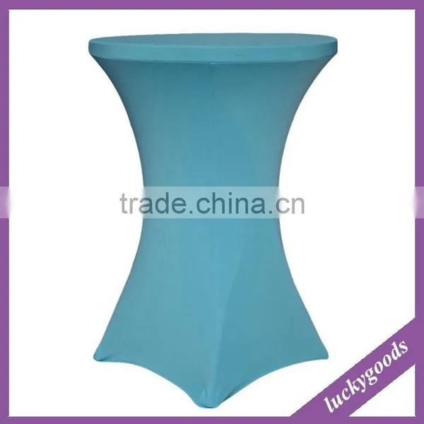 LZB016 Fashionable Solid Color Blue Cocktail Table Cover for Sale photo-3