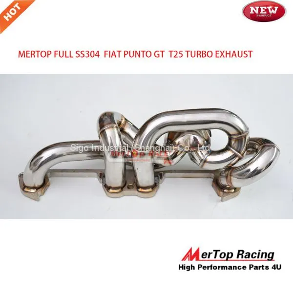 Mertop Race Full SS304 T25 FIA* PUNTO GT TURBO COLLECTOR EXHAUST MANIFOLD photo-5