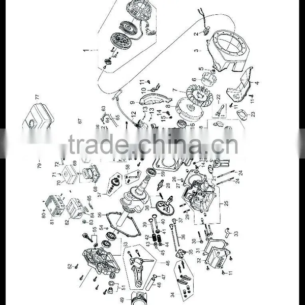6.5hp Small Single Cylinder 4 Stork Petrol Engine photo-5