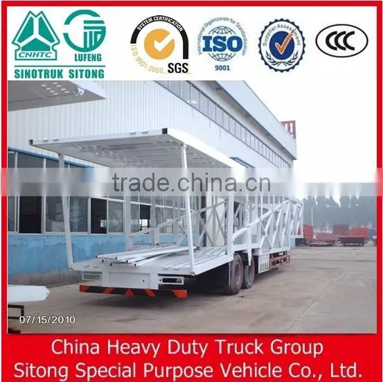 3 Axle Car Transport Semi Trailer and Truck for 6-10 Cars photo-2