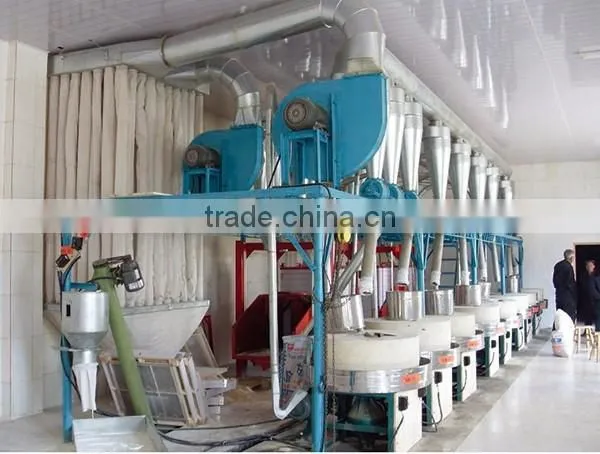 Small Wheat Flour Plant Stone Mill Grinder Machinery Multi-functional Stone Flour Mill photo-2