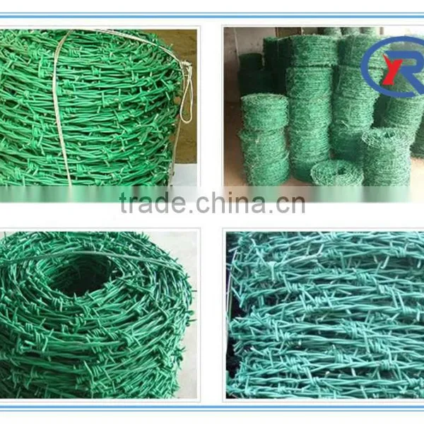 China High Quality Cheap Pricepvc Coated Barbed Wire Plastic Coated Iron Wire photo-3
