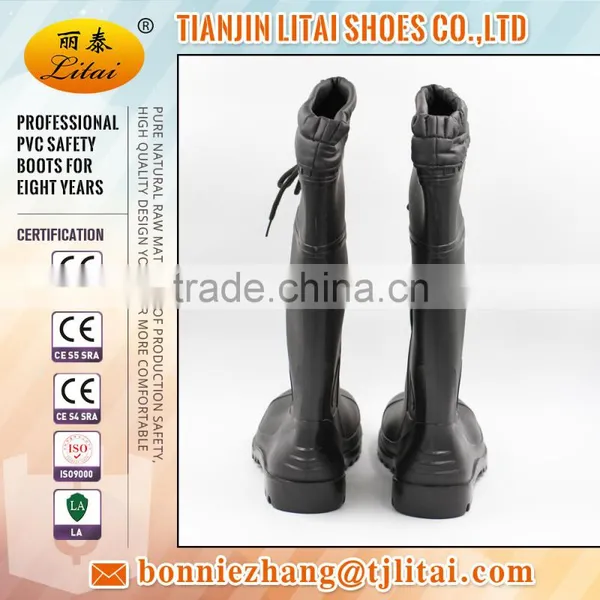 Men's PVC Knee High Steel Toe Cap Safety Rain Boots With Lock photo-2