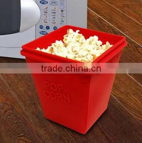 Microwave Safe Printed Popcorn Bucket Silicone Popcorn Maker photo-4