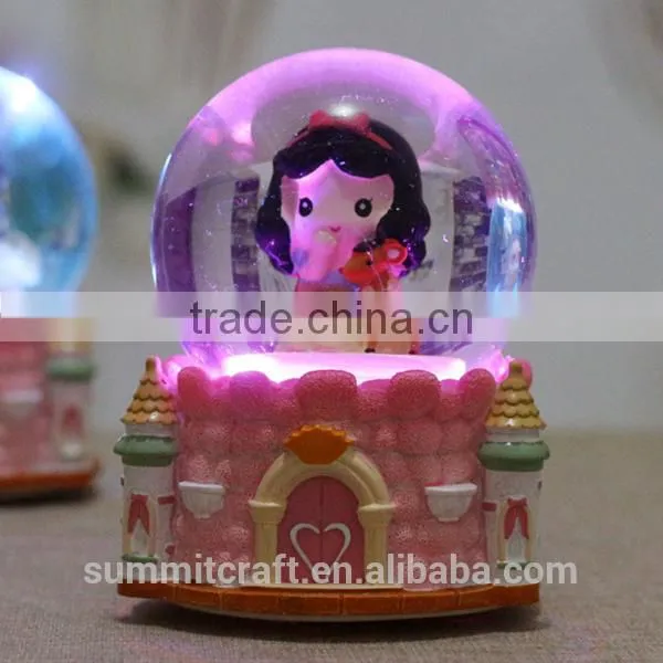 Resin Princess Music Box Snow Globe 8 Year Old Girl Gift photo-5