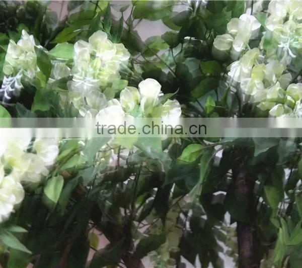 Home Garden Deco 50cm to 400 cm Hight Artificial White Large Chinese Wistaria EDHS1501 1609 photo-2