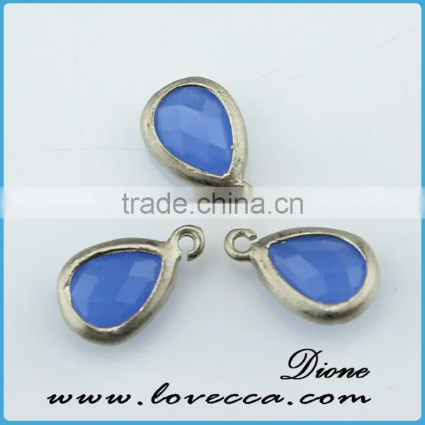 Fashion Jewelry Gold/silver Plated Bezel Stone Natural Various Design Glass Gemstone Bezel Pendant photo-6