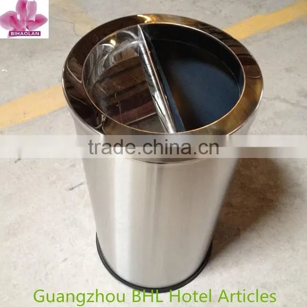 Stainless Steel Large Dustbin for Shopping Mall(dump Top) photo-2